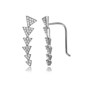 14k Gold Plated Arrow Climber Earrings