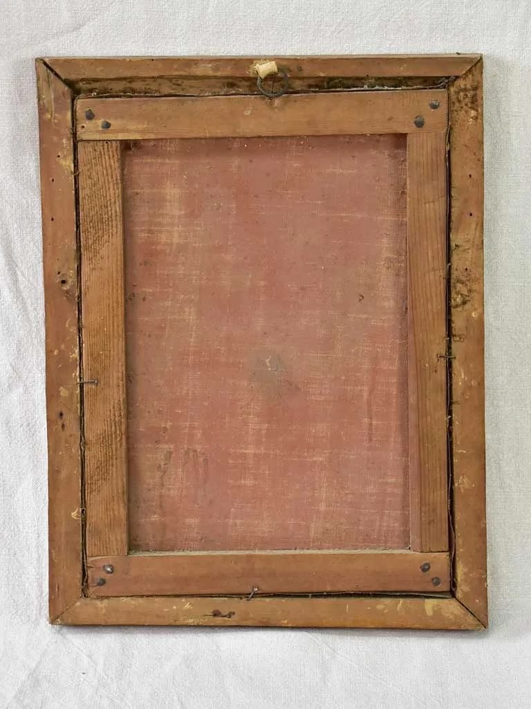 18th Century French portrait of a man in original frame - oil on canvas 15" x 19"