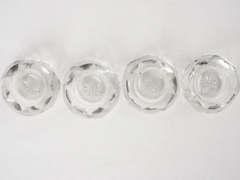 4 Baccarat salt & pepper cellars 2¾"