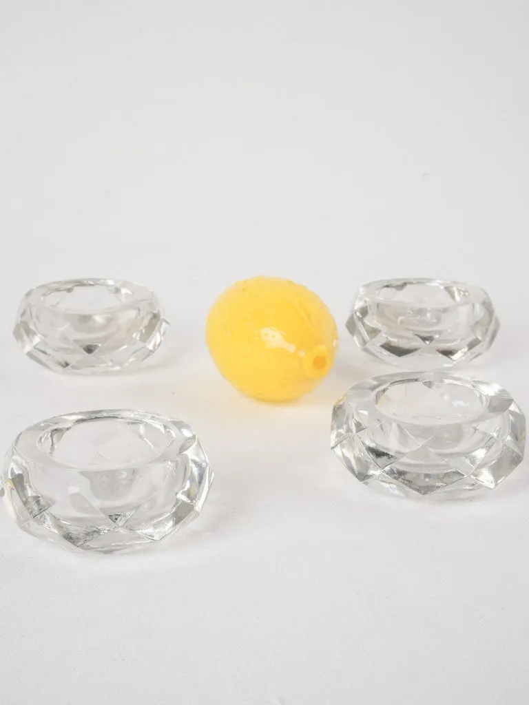 4 Baccarat salt & pepper cellars 2¾"