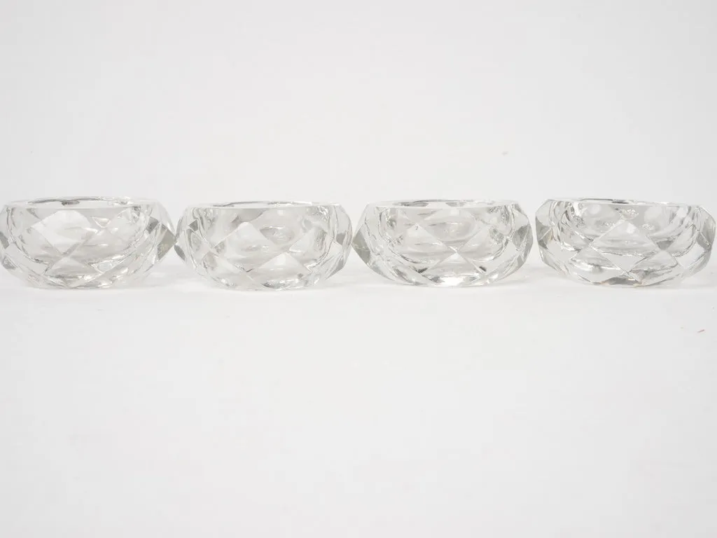 4 Baccarat salt & pepper cellars 2¾"