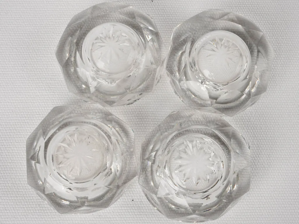4 Baccarat salt & pepper cellars 2¾"