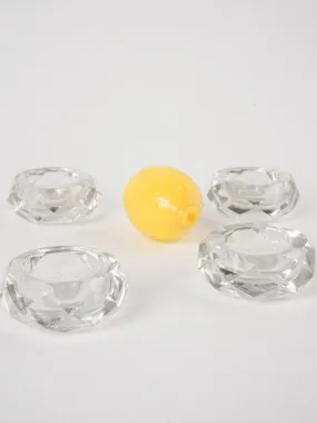 4 Baccarat salt & pepper cellars 2¾"