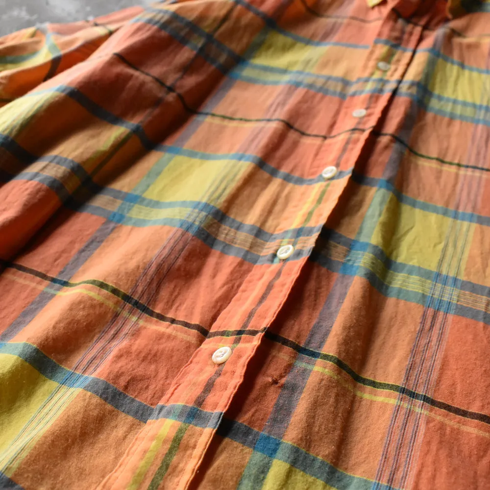90's Ralph Lauren “BLAKE” マドラスチェック 半袖 ボタンダウンシャツ 240803 S2160