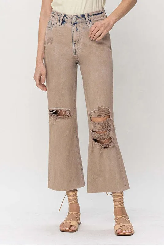 90s Vintage Flare Crop