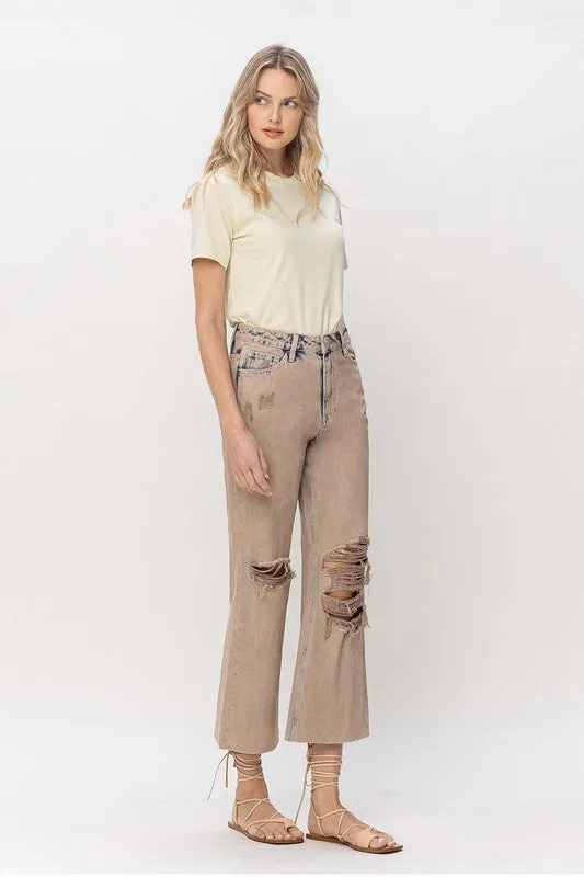 90s Vintage Flare Crop