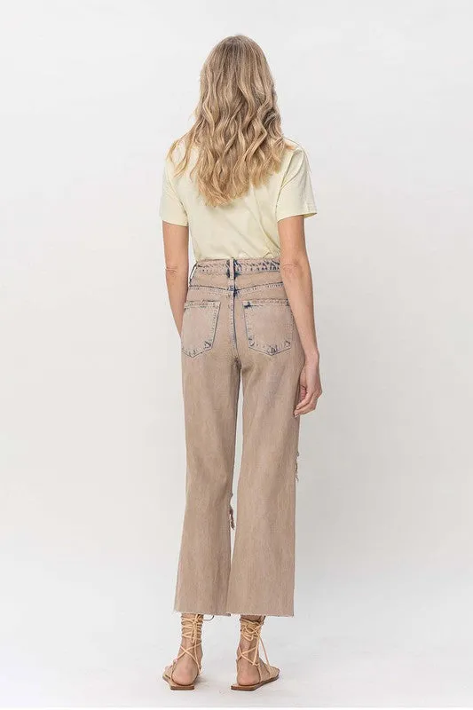 90s Vintage Flare Crop