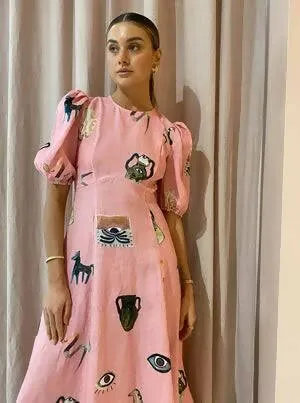 Alemais Cleo Midi Dress Size 10