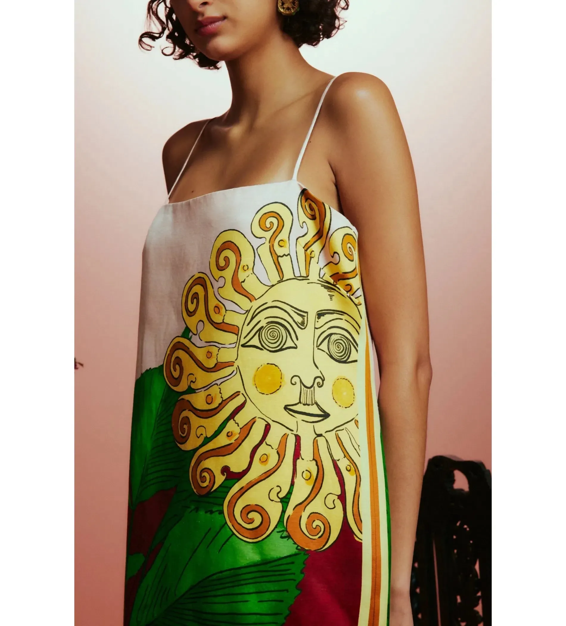 Alemais Tiger Slip Dress Print Size 8