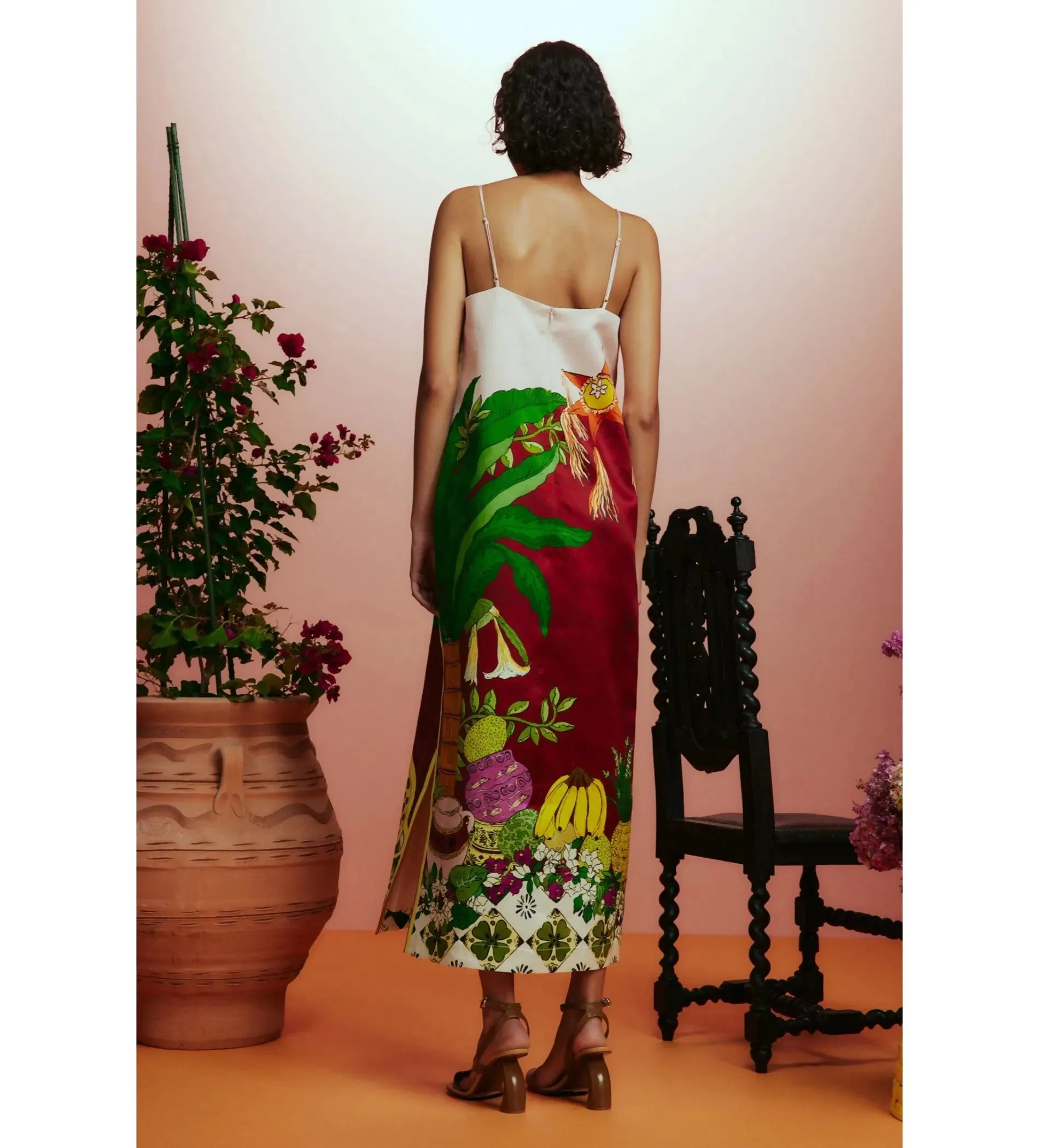 Alemais Tiger Slip Dress Print Size 8