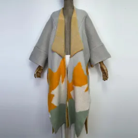 Aniela Color Patchworks Wool Blanket Coats - 7 Colors