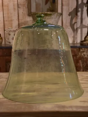 Antique French glass garden cloche bell