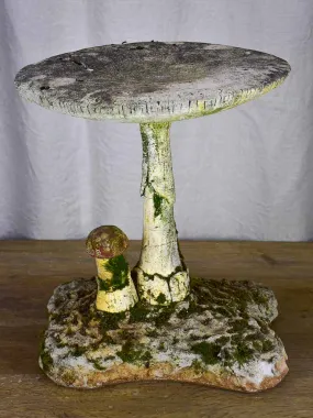 Antique French mushroom garden stool