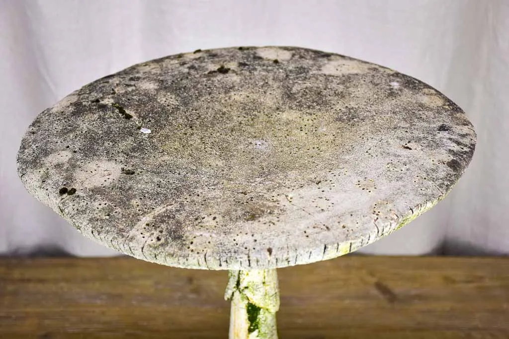 Antique French mushroom garden stool