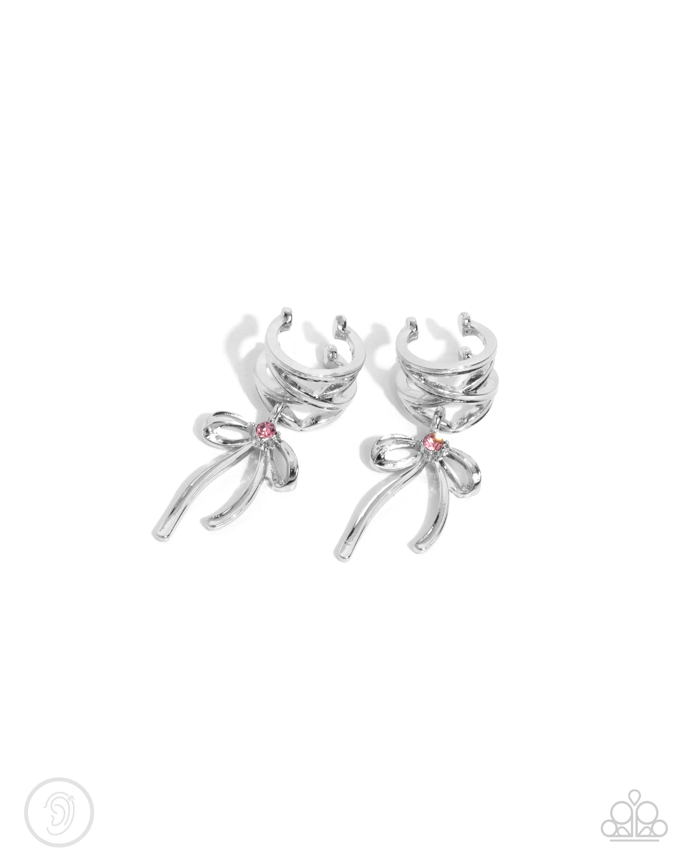 Ballet Lacing - Pink Earrings