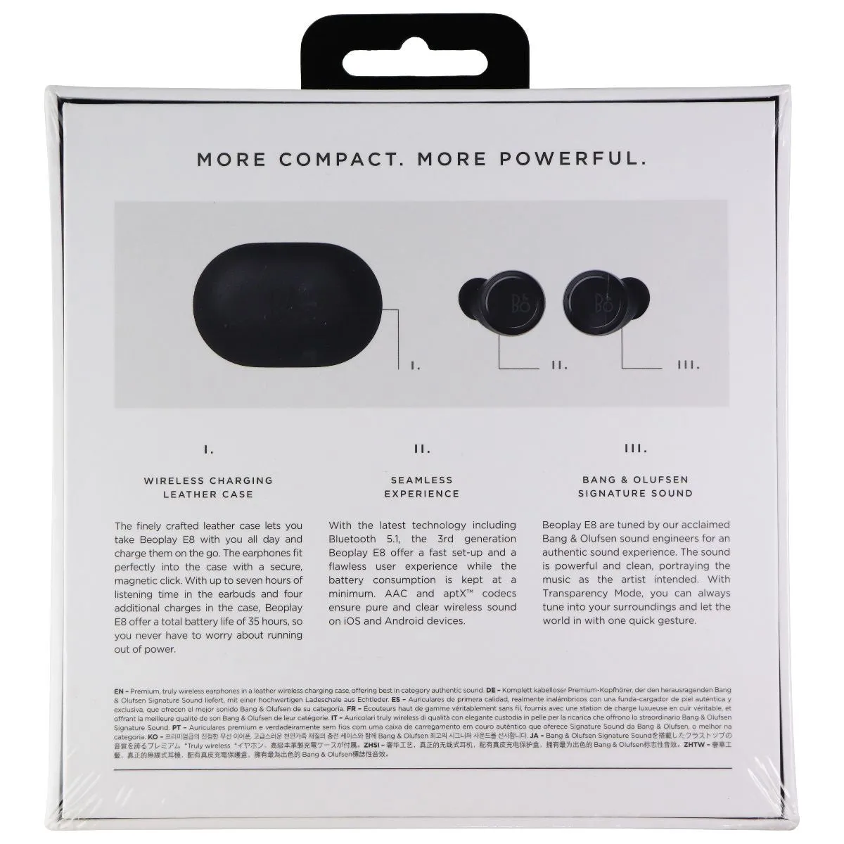 Bang & Olufsen Beoplay E8 3rd Gen Wireless In-Ear Bluetooth Earphones - Black