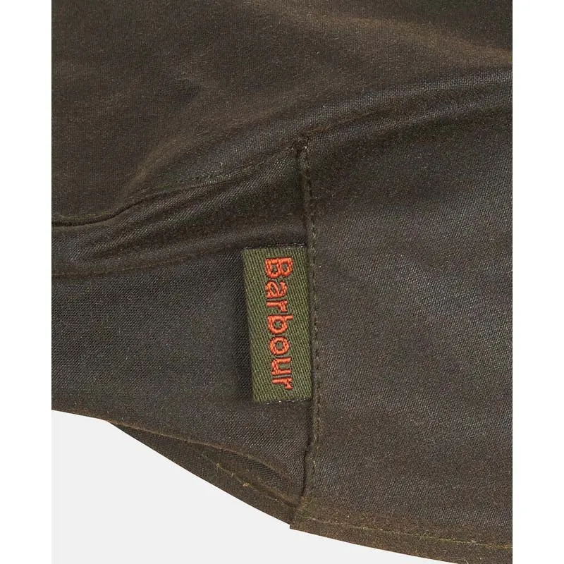 Barbour Cheviot Wax Mens Flat Cap - Olive