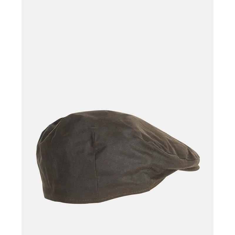 Barbour Cheviot Wax Mens Flat Cap - Olive