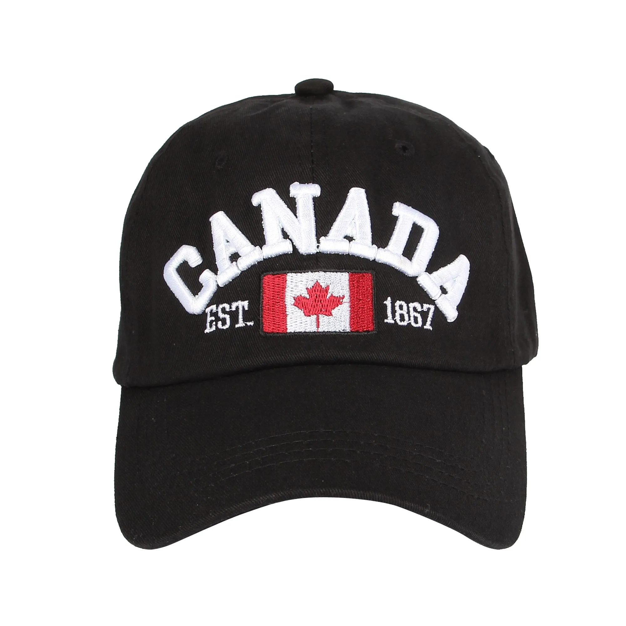 Baseball Cap Canada Flag Maple Leaf Embroidery Dad Hat For Men Women LX1382