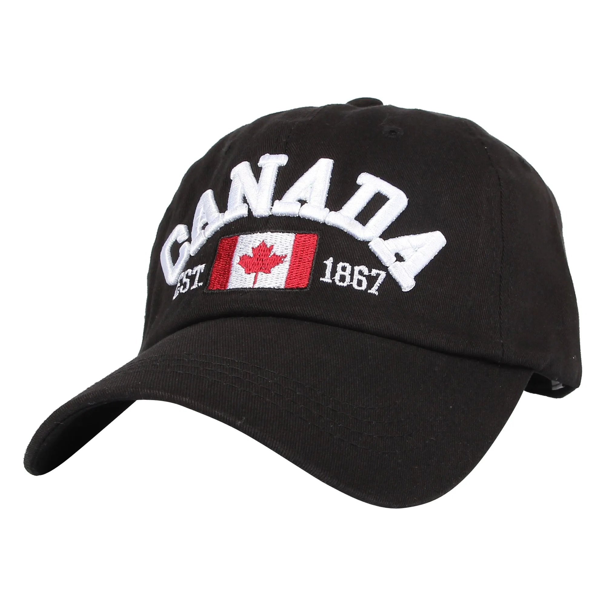Baseball Cap Canada Flag Maple Leaf Embroidery Dad Hat For Men Women LX1382