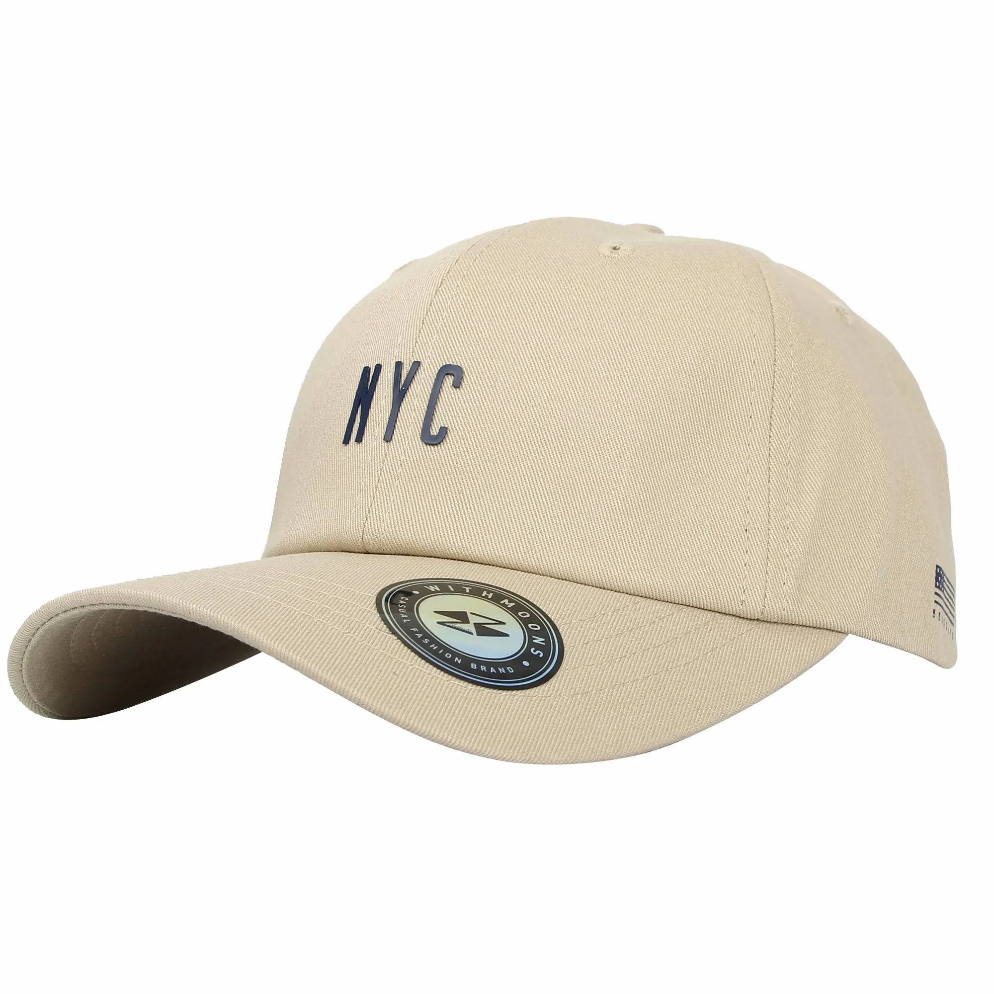 Baseball Cap Simple NYC US Flag Summer Hat Adjustable CR11155