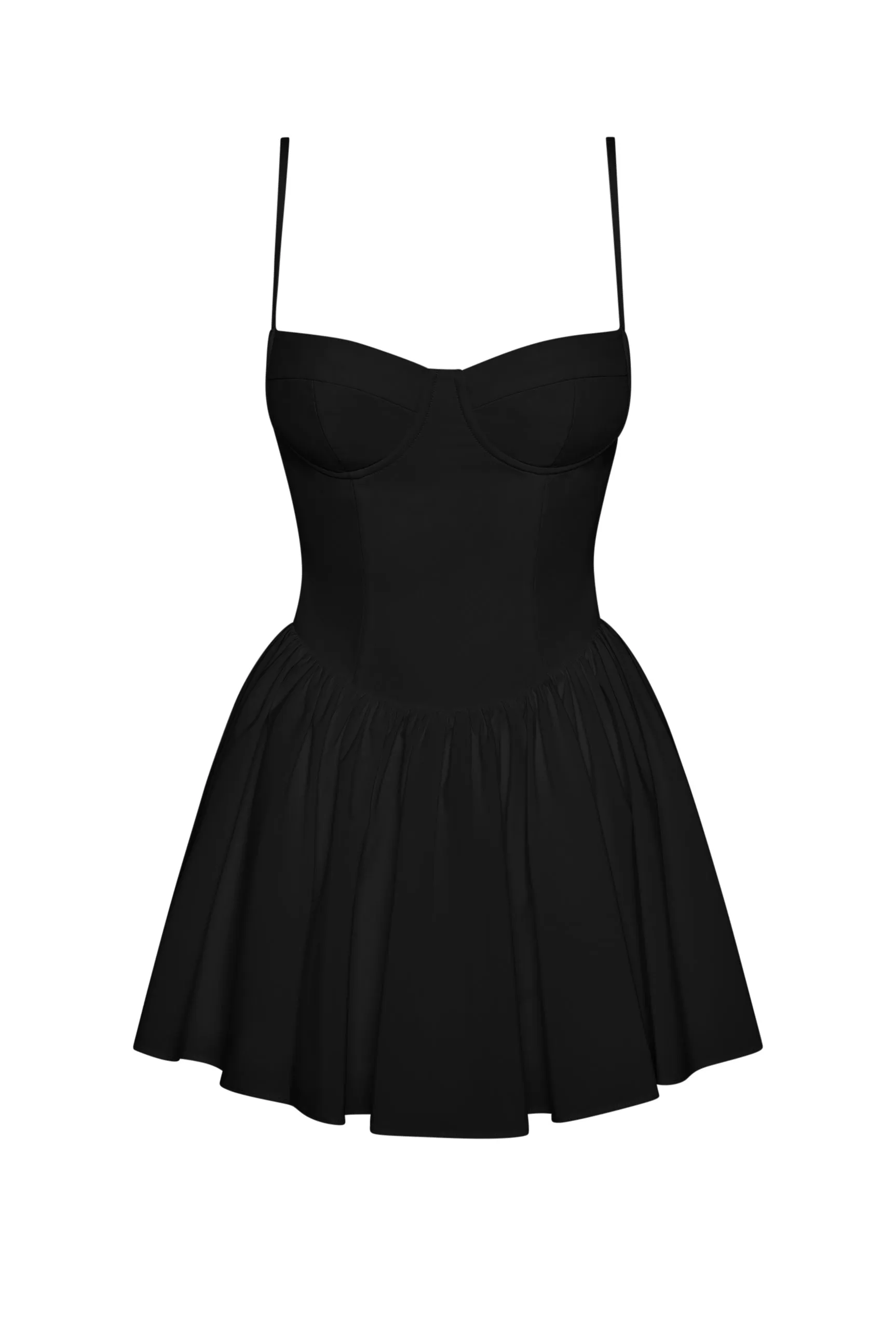 Bellini Bustier Mini Dress - Black