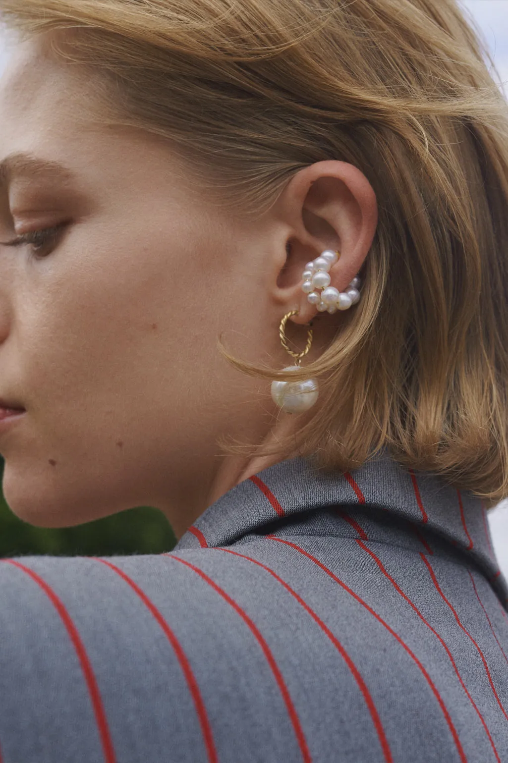 Best Mistake - Pearl and Gold Vermeil Ear Cuff