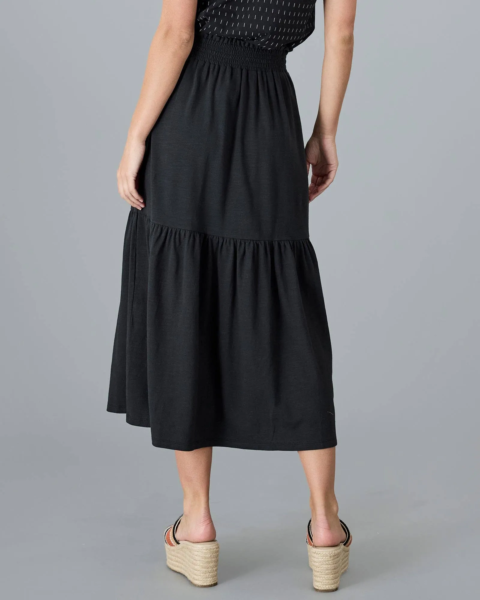 Black Beauty Signature Midi Skirt