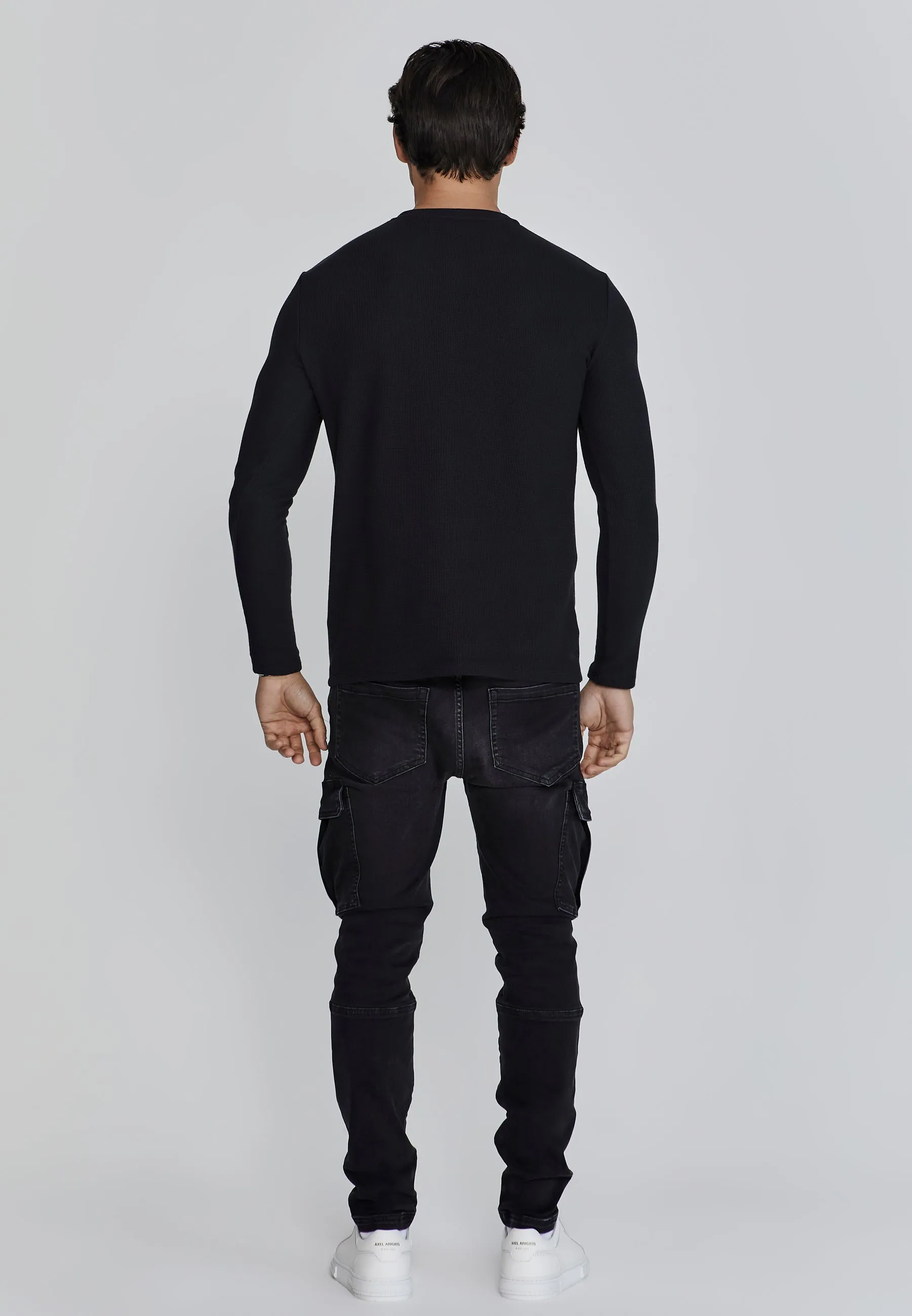 Black Henley T-Shirt