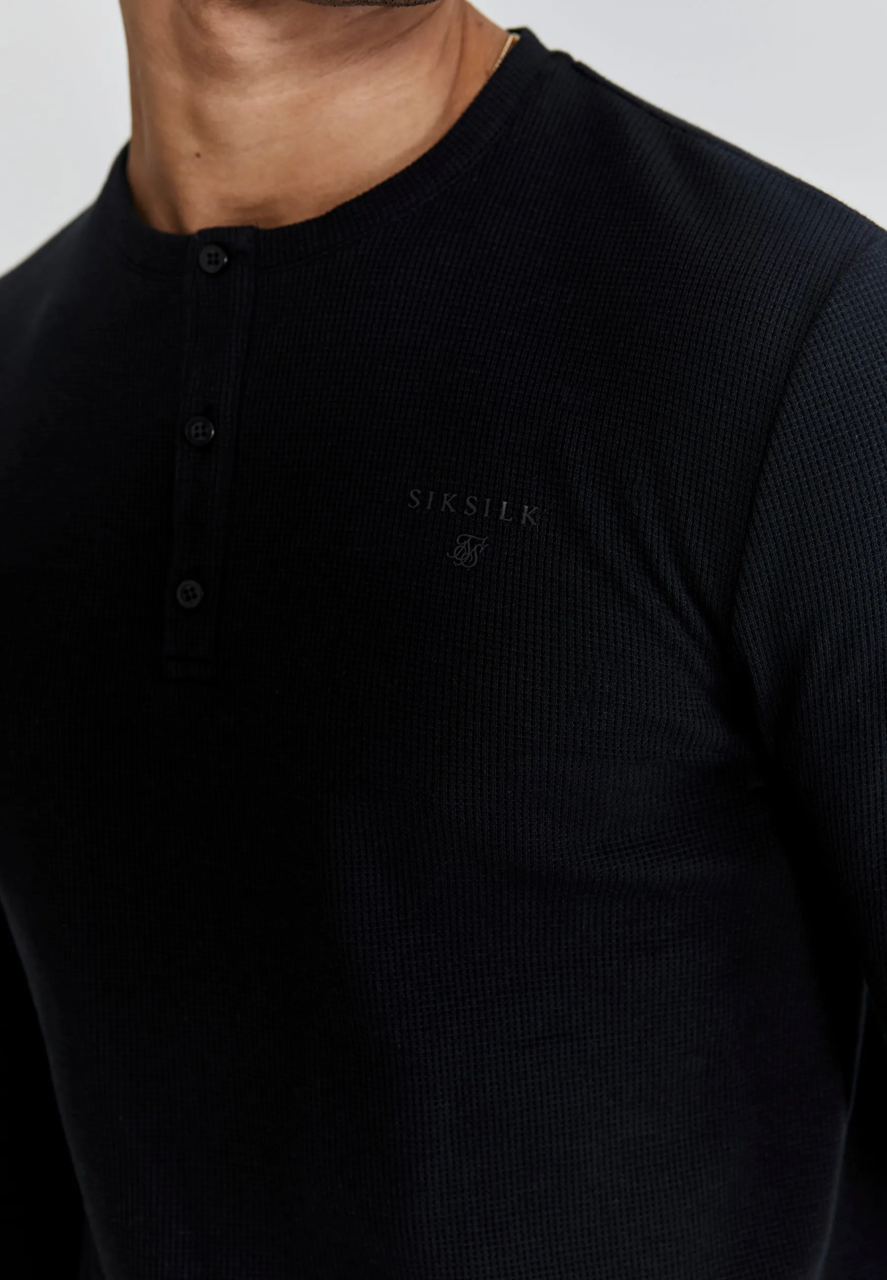 Black Henley T-Shirt