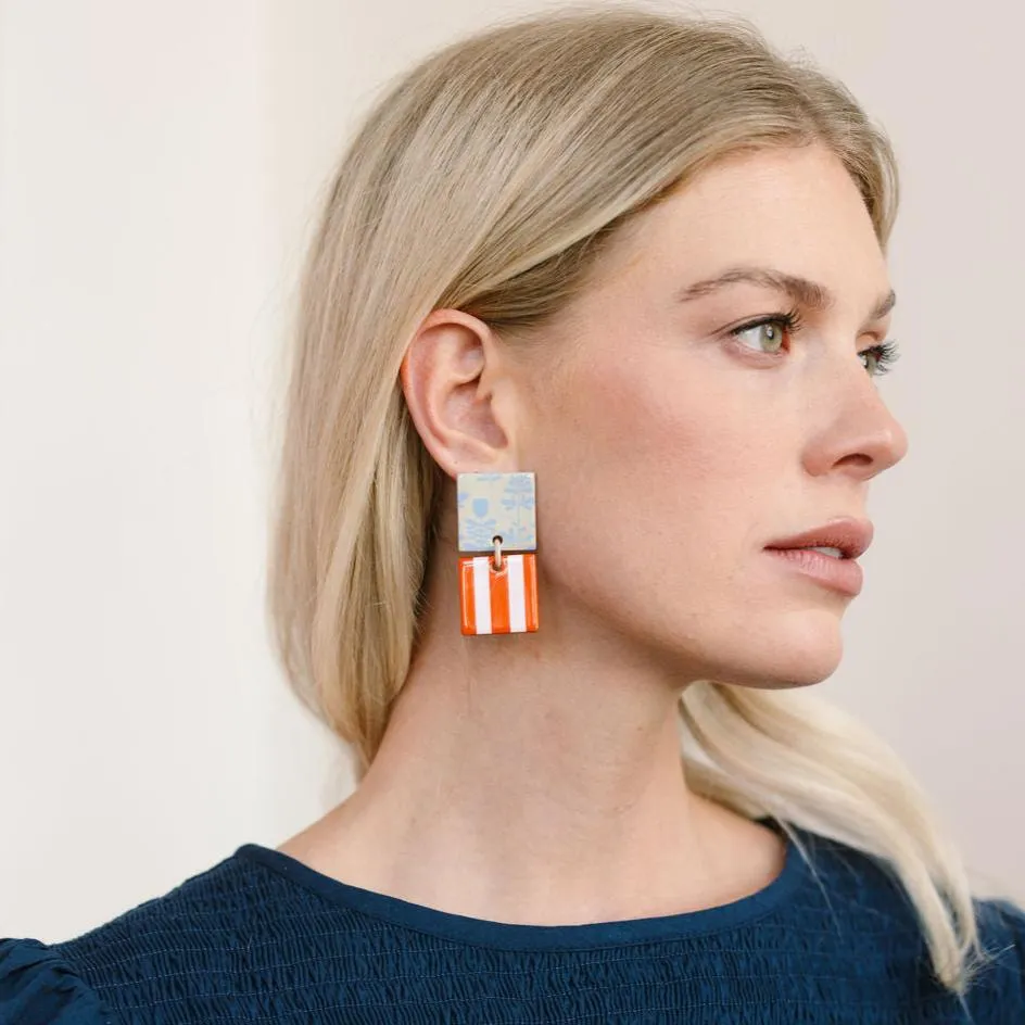 Bloom Double Block Earrings