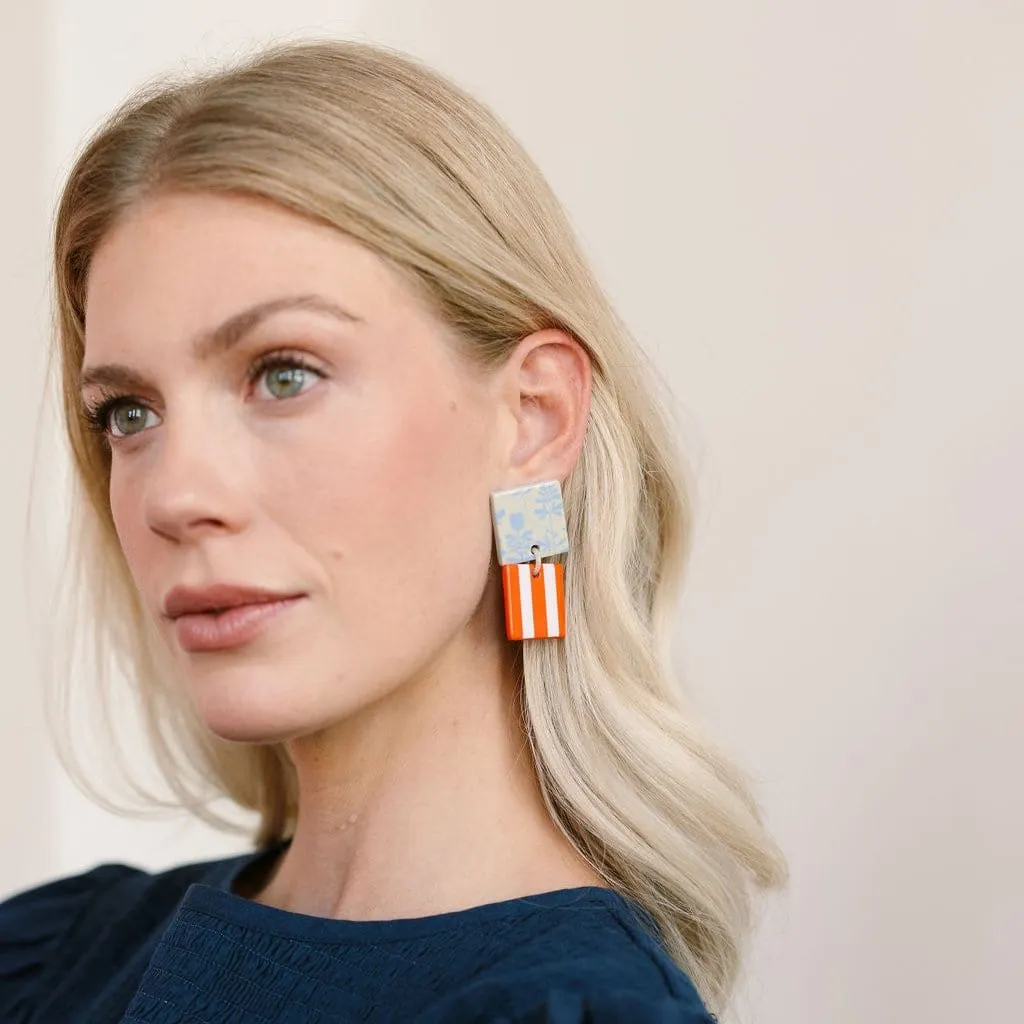 Bloom Double Block Earrings
