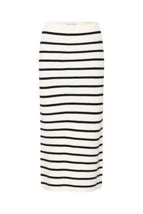 Boston Skirt - Birch/Black stripe