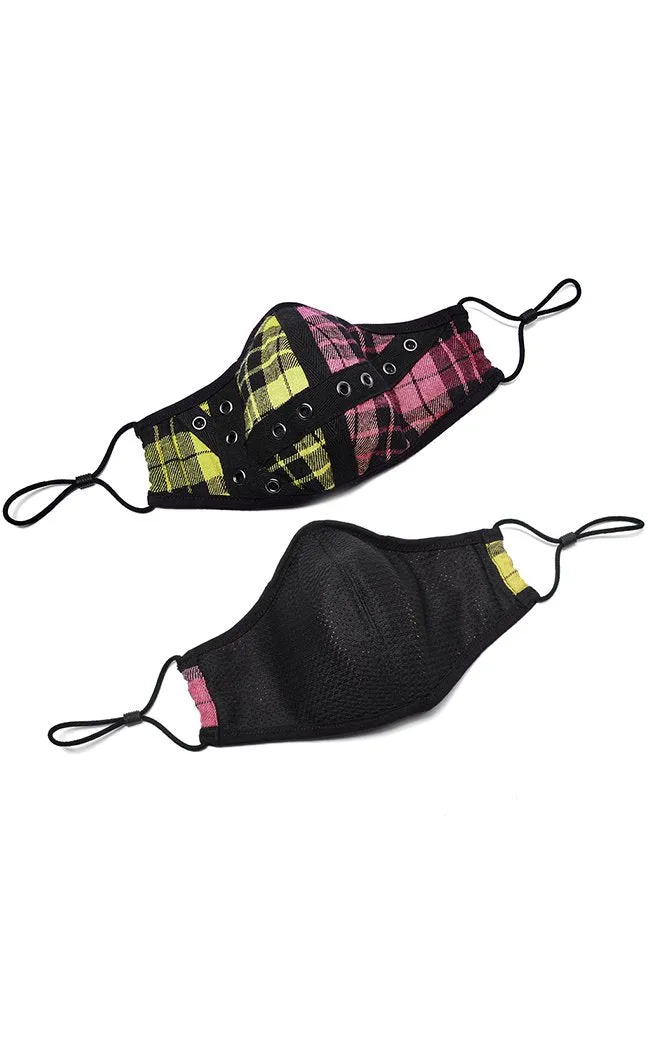 Bright Stuff Tartan Face Mask
