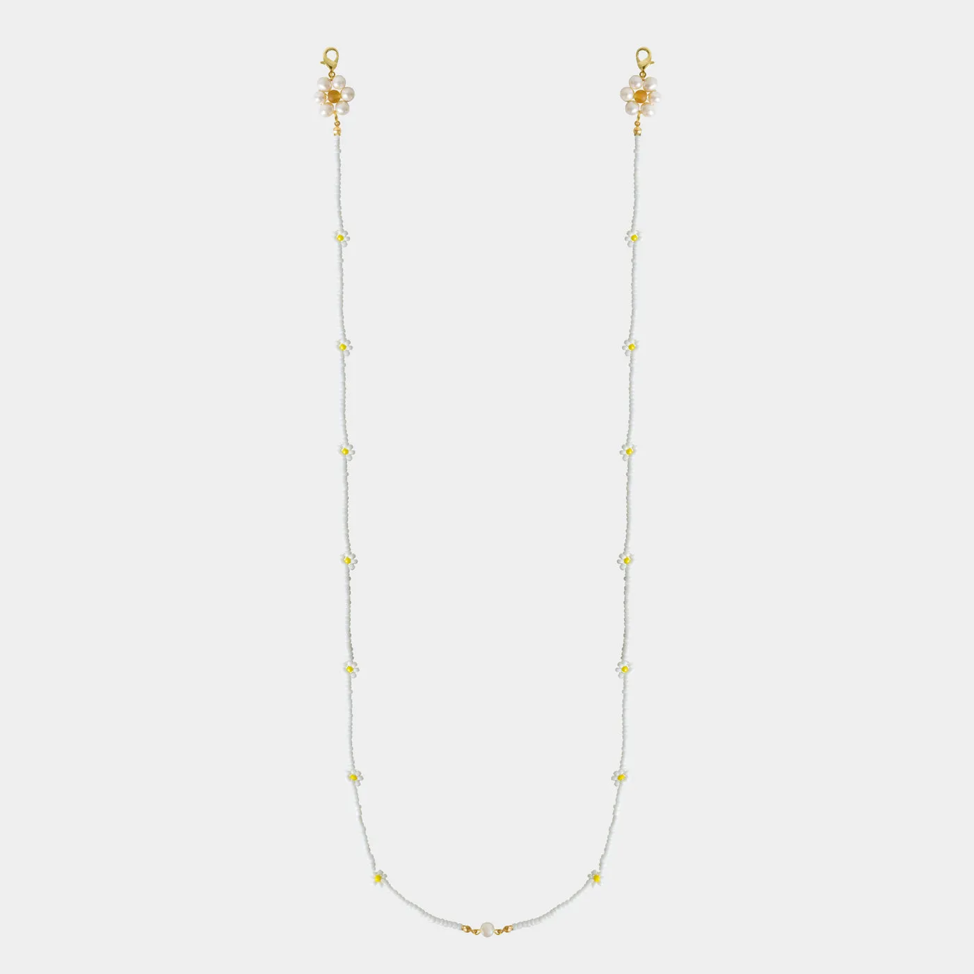 Brisa Fleur Mask Chain/White