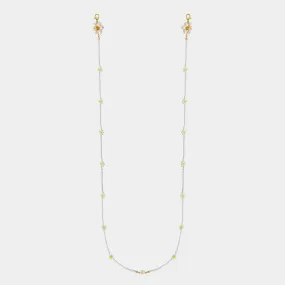 Brisa Fleur Mask Chain/White
