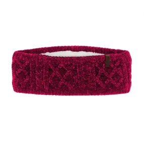 Cable Knit Raspberry Chenille - Headband Adult