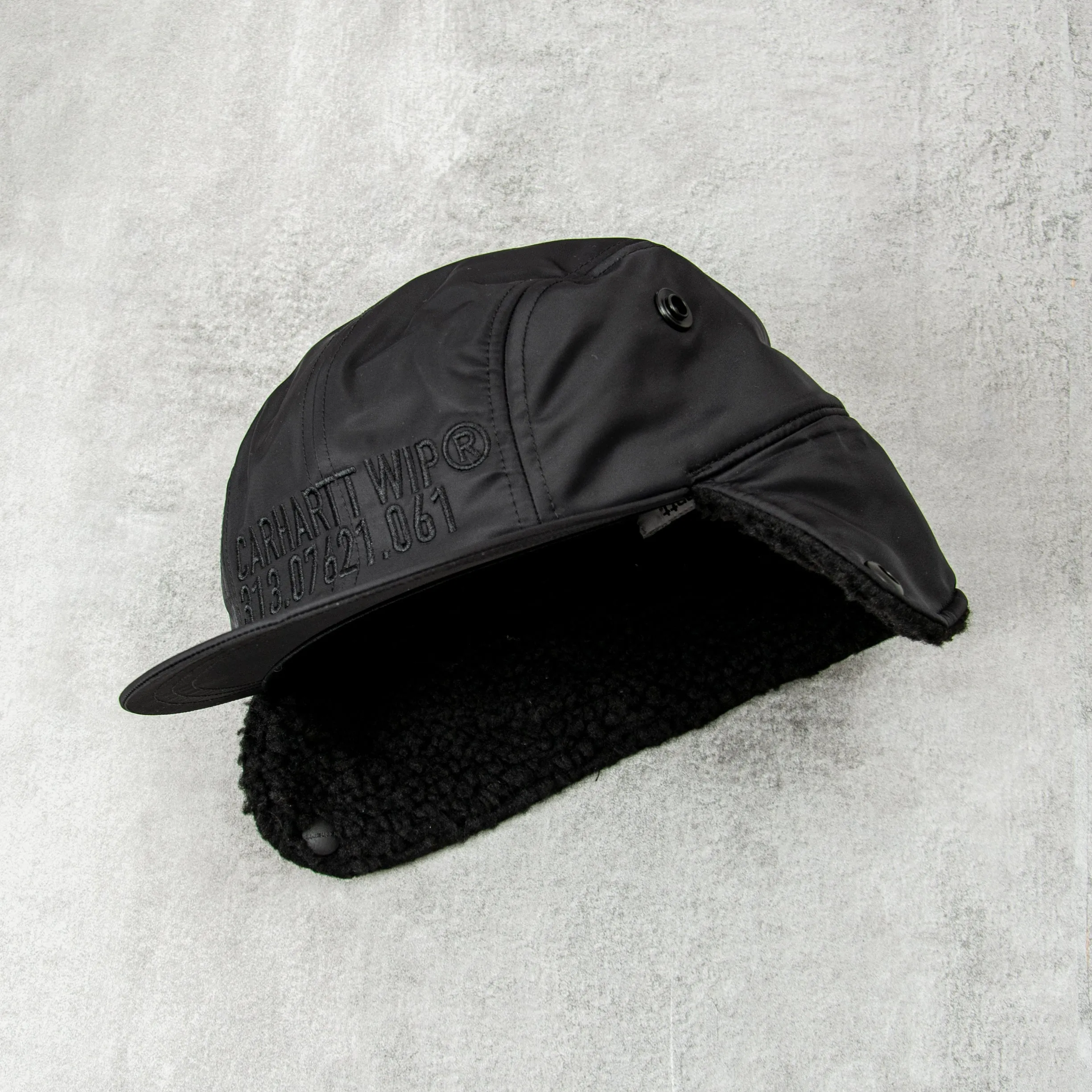 Carhartt WIP Olten Ear Guard Cap - Black
