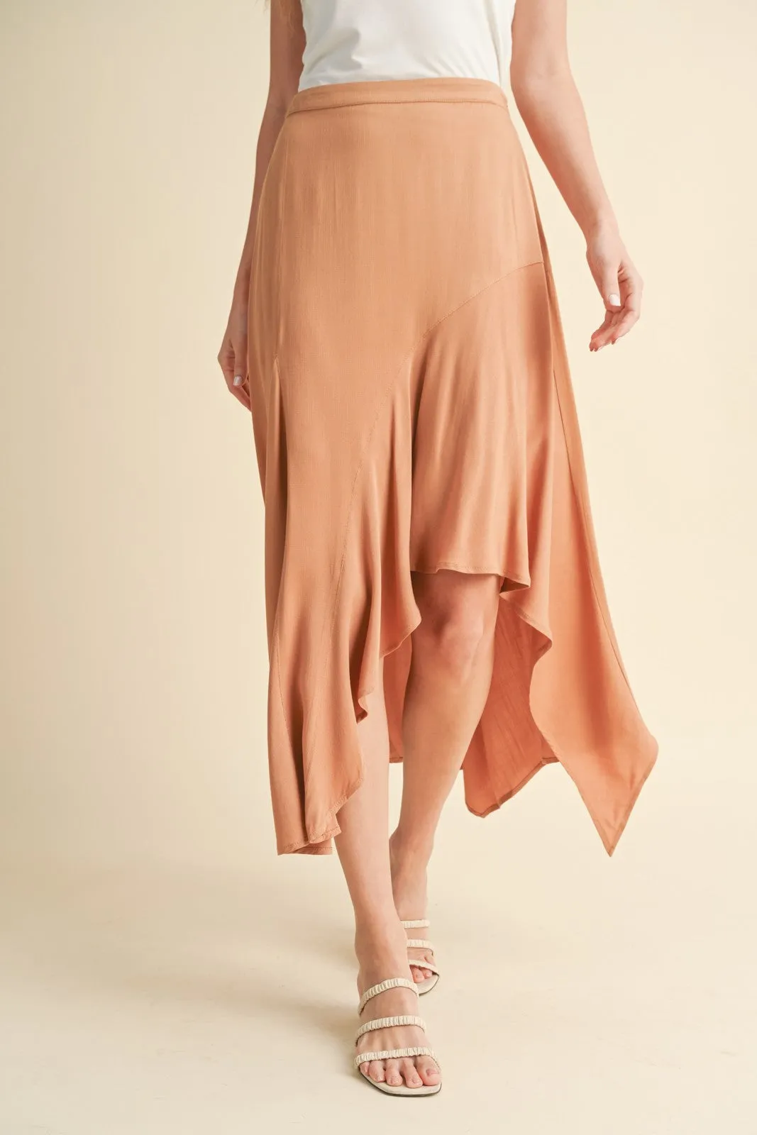 Carmin Hi-Lo Midi Skirt