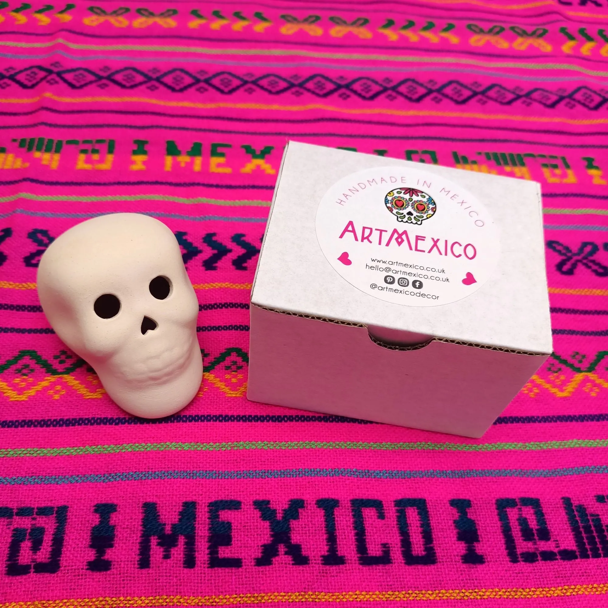 Ceramic Sugar Skulls To Paint