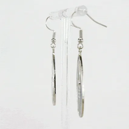 Charles Rennie Mackintosh Tulip and Lattice Earrings Blue
