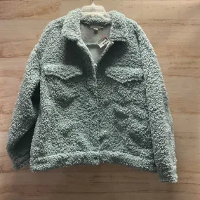 Coat Faux Fur & Sherpa By Good American In Blue, Size: 3X