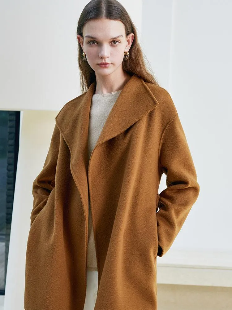 Coffee Brown Wool Coat