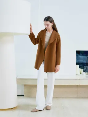 Coffee Brown Wool Coat