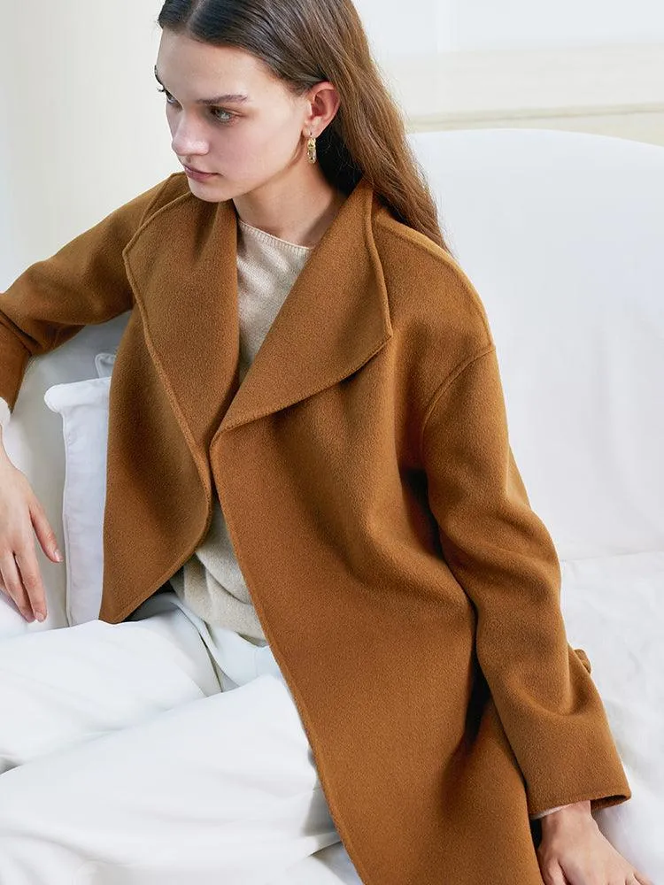 Coffee Brown Wool Coat