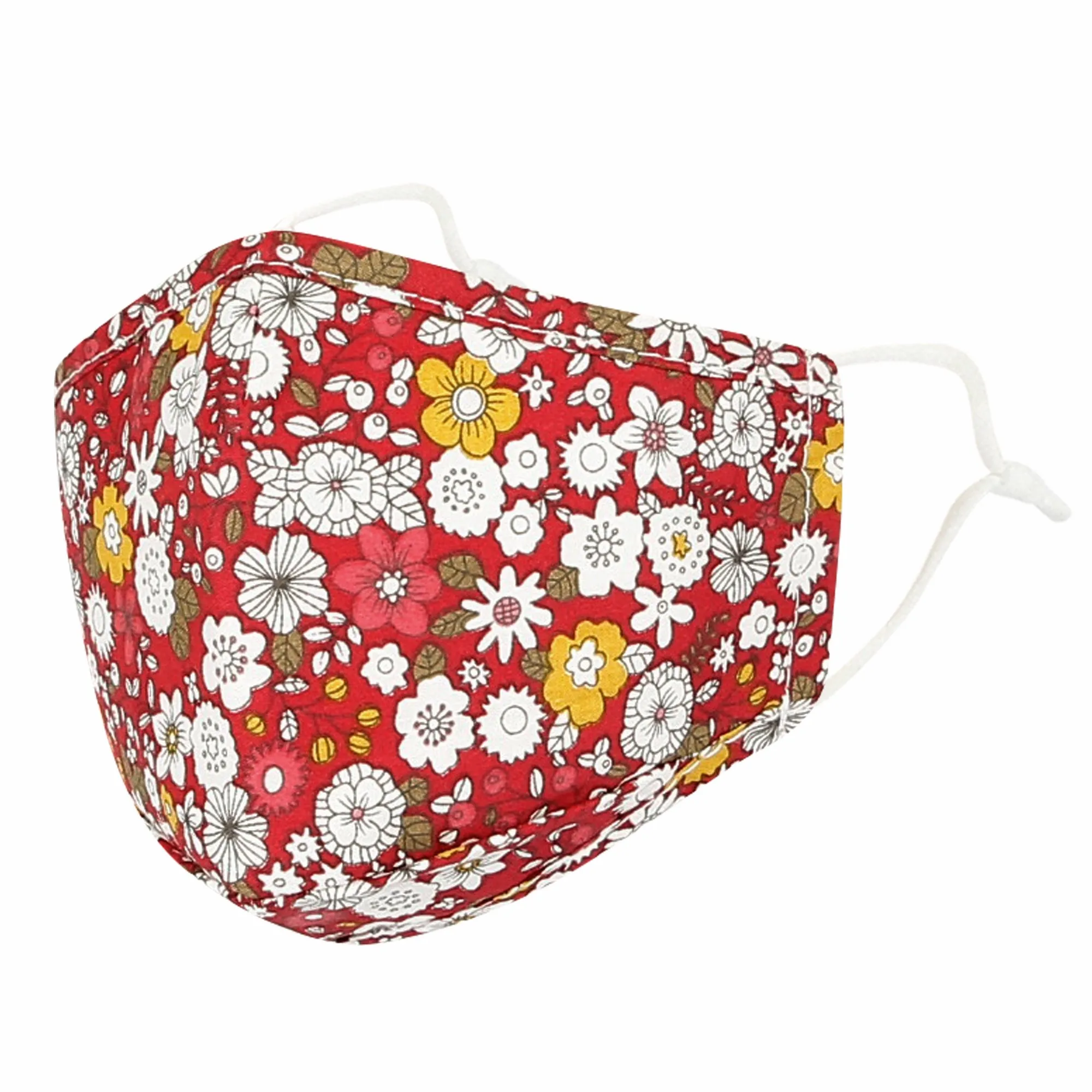 Cotton Face Floral Bandana Filter Pocket Multiple Layer Mask DN1033