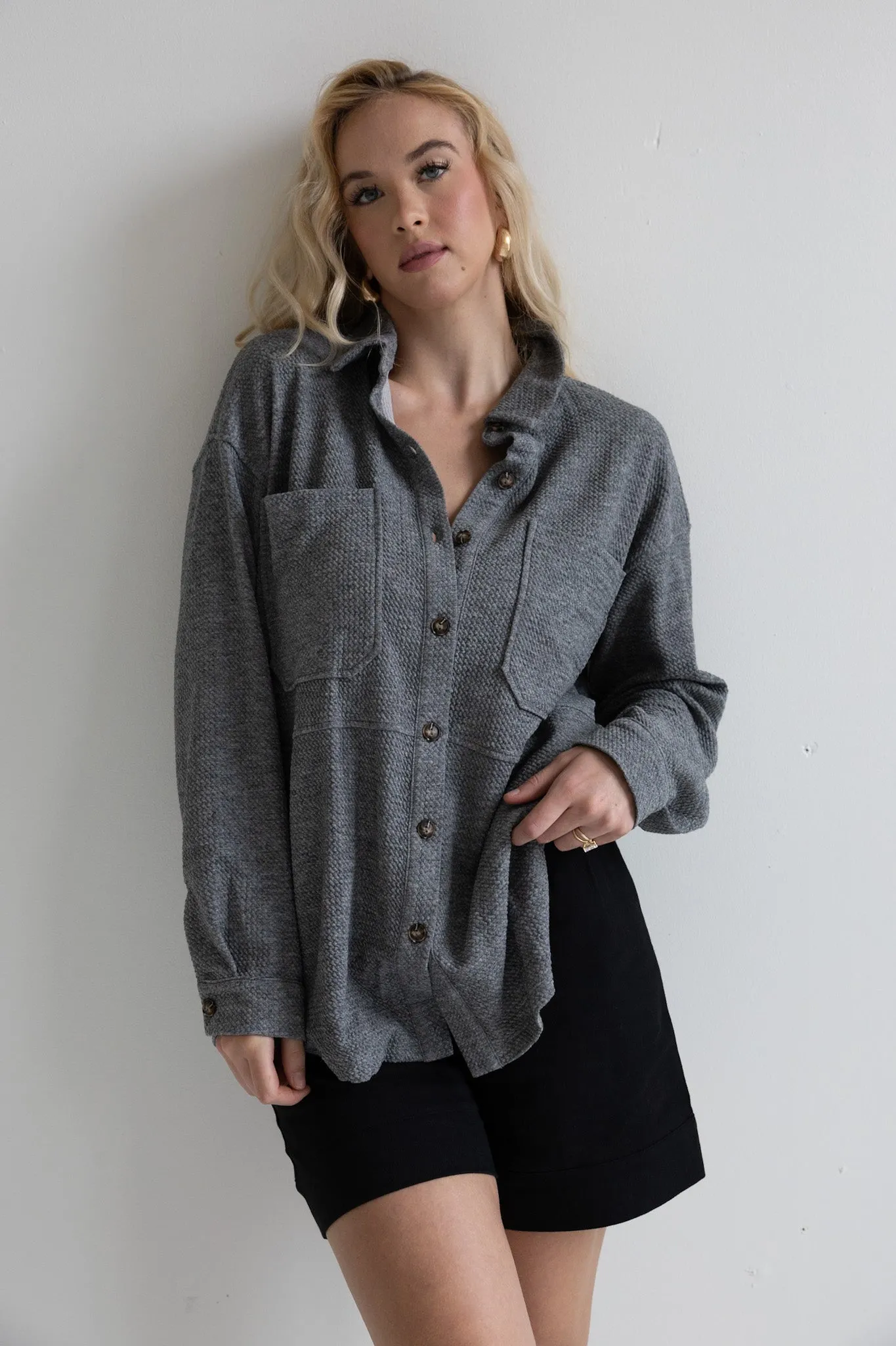 Cozy Knit Button-Up Sweater