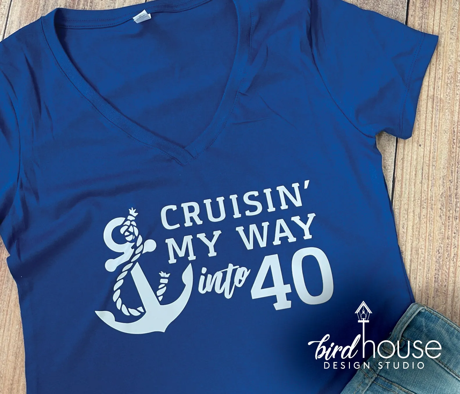 Cruisin' my way into my Birthday Cruise Shirt, Personalized with ANY AGE, Cruising
