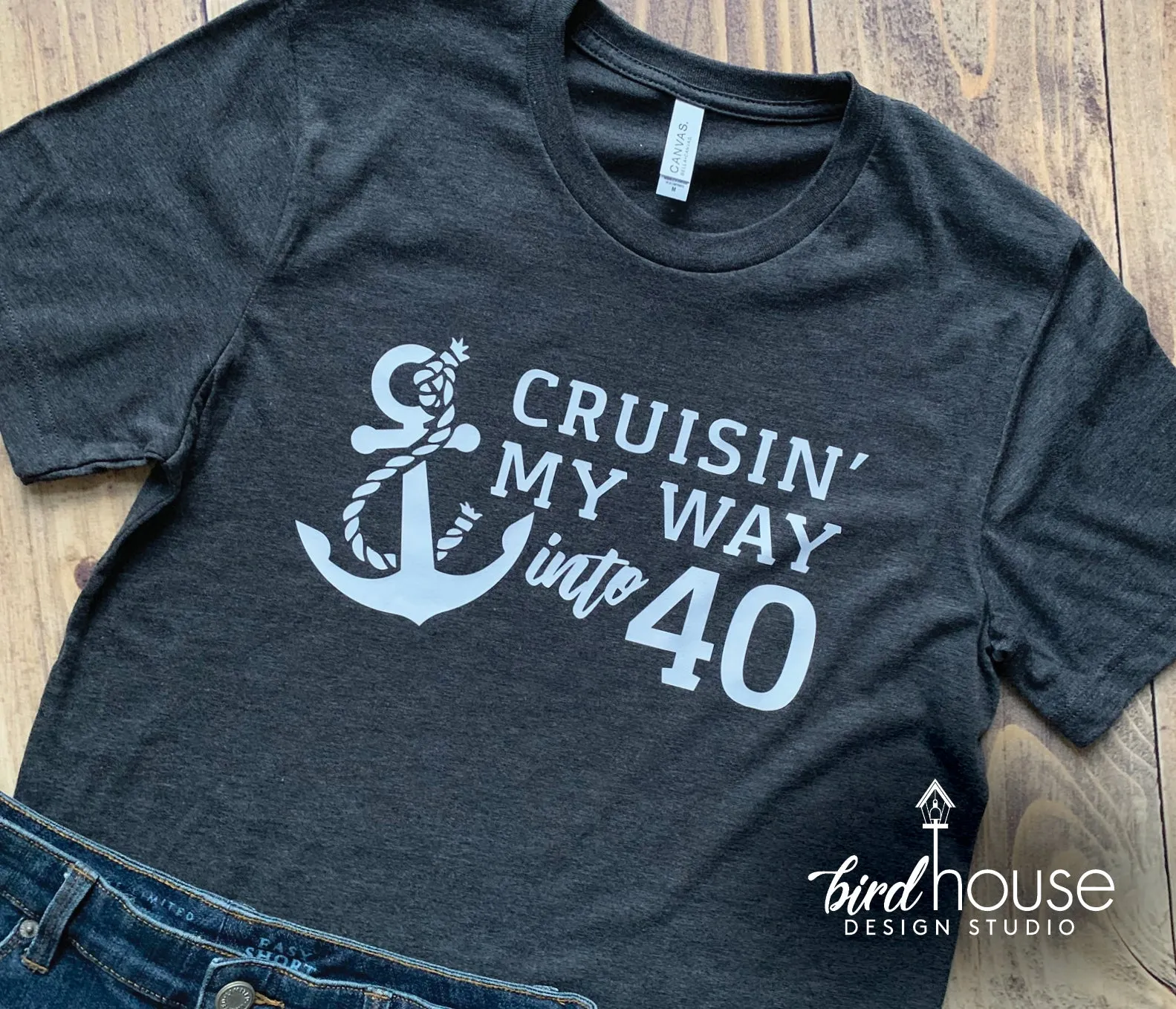 Cruisin' my way into my Birthday Cruise Shirt, Personalized with ANY AGE, Cruising