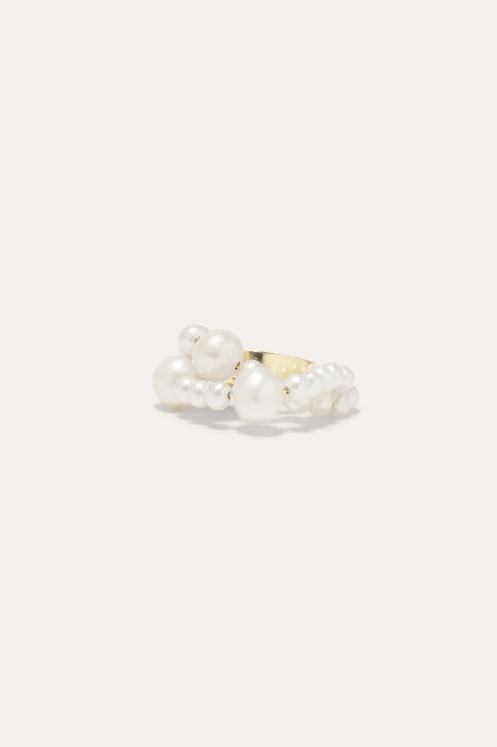 Cumulus - Pearl and Gold Vermeil Ear Cuff